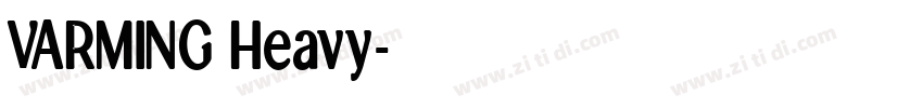 VARMING Heavy字体转换